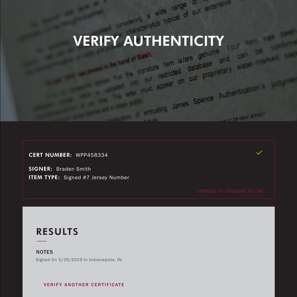 Braden Smith Signed Jersey - Picture 6 of 7